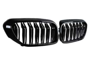 Set 2 grile negre BMW Seria 5 G30 G31 2016 - 2020 negru lucios