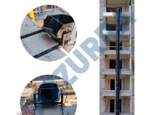 tubulatura moloz, JGHEAB moloz, tobogan evacuare moloz PVC RANFORSAT — miniatura 7