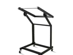 Stativ rack mixer audio consola DJ ajustabil pe roti