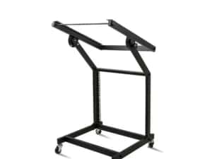 Stativ rack mixer audio consola DJ ajustabil pe roti — miniatura 2