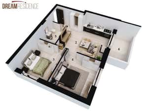 3 camere, Dream Residence Rahova — miniatura 1