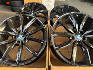 Jante aliaj full black BMW M X3 G01 X4 G02 - 5x112 R20 in 2 latimi