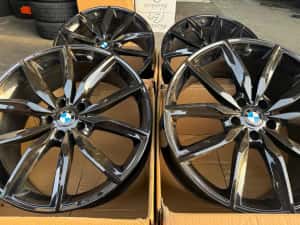 Jante aliaj full black BMW M X3 G01 X4 G02 - 5x112 R20 in 2 latimi — miniatura 6