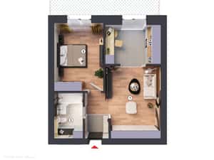 HILS Titanium Studio dublu tip 2B cu grădină — miniatura 2