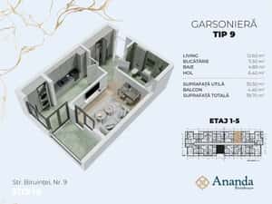 Metrou Berceni| Garsoniera spațioasă| Ananda Residence — miniatura 4