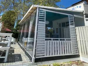 Folie/folii terasa transparenta rulouri pereți antivant aspect modern — miniatura 8