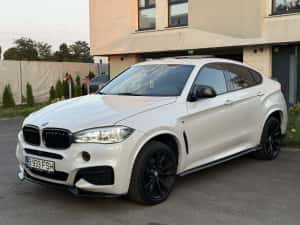 BMW X6 2015 3.0d M packet Alb perlat — miniatura 3