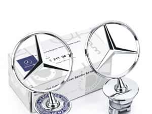 Emblemă capotă stemă stea Mercedes Benz W204 W205 W212 W213 W211 W222 — miniatura 6