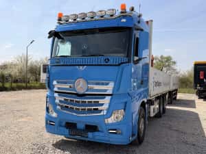 Mercedes Benz Actros 2552 + palfinger + remorca -CAMION CU MACARA — miniatura 6
