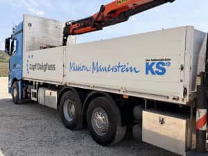 Mercedes Benz Actros 2552 + palfinger + remorca -CAMION CU MACARA — miniatura 8