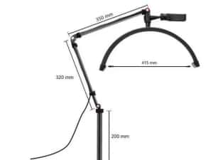 Lampa SEMILUNA Led , cu prindere de masa / pat - MOON LIGHT — miniatura 3