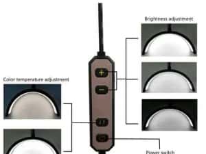 Lampa SEMILUNA Led , cu prindere de masa / pat - MOON LIGHT — miniatura 4