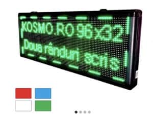 Firma luminoasa programabila app telefon 100x40cm Reclama LED EXTERIOR — miniatura 2