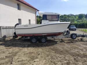 Barcă Quicksilver Pilothouse 605/2015-Mercury CT-115 /150 cp-Fără peridoc