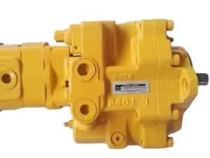 Pompă hidraulică pentru utilaje de constructii Nachi PVD-2B, galbenă
