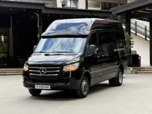 Mercedes Benz Sprinter 516 CDI 2019 2x Culisante Clima Navi Automat 7G 316 Cat B Mediu Black Edition