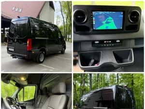 Mercedes Benz Sprinter 516 CDI 2019 2x Culisante Clima Navi Automat 7G 316 Cat B Mediu Black Edition — miniatura 7