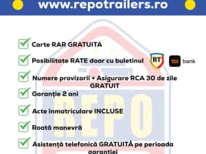 Platforma auto Repo  2700 kg , Carte RAR, posibilitate rate — miniatura 2