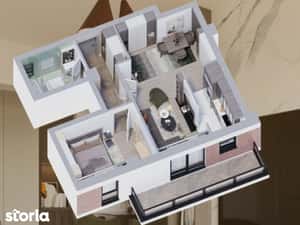Apartament  2 camere Galata , 52 metri, etaj parter Cod:162071 — miniatura 4
