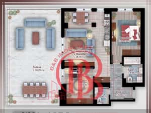 Apartament 3 camere cu terasa Titan Pallady Metrou Nicolae Teclu