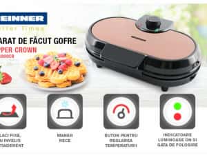 Aparat pentru facut gofre și vafe HEINNER NOU - 110 Lei — miniatura 1