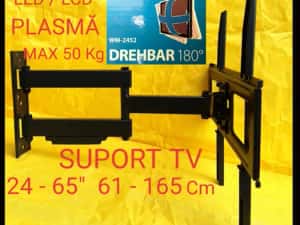 SUPORT TV pentru perete adecvat pentru televizoare plate NOU - 110 Lei — miniatura 9