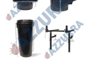 Tobogan evacuare moloz PVC RANFORSAT negru, Jgheab moloz — miniatura 2