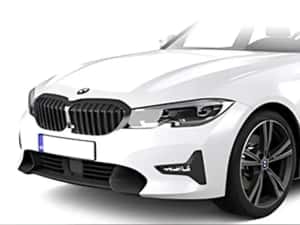 Set Grile Duble M Style Radiator Bara Negru Lucios Bmw Seria 3 G20 G21 2019-2022, NOI