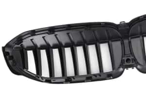 Set Grile Duble M Style Radiator Bara Negru Lucios Bmw Seria 3 G20 G21 2019-2022, NOI — miniatura 2