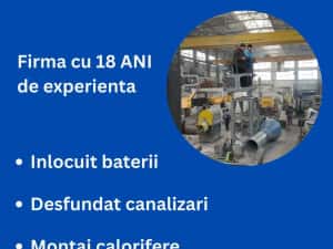 Instalator Sanitar/Termice (Bragadiru, Mosogoaia, Otopeni, Corbeanca)