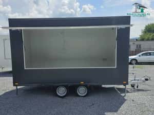 Rulota comerciala,FAST FOOD, FOOD TRUCK! L->4M ,2 AXE - PE STOC ! — miniatura 3