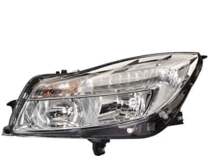 Far Opel Insignia (G09), 09.2008-12.2013, stanga/dreapta, electric, cu lumini de zi, tip bec H1+H7, cu motoras, Depo