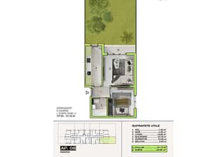 Apartament 2 camere (incalzire in pardoseala) + gradina - Bragadiru