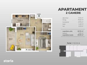 Apartament 2 camere decomandat, bloc nou, Aparatorii Patriei metrou — miniatura 4