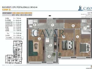 3 Camere 2 Bai Decomandat Proiect Finalizat — miniatura 5