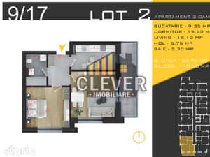 Ap 2 camere decomandat, Finisaje la alegere, Comision 0, Pallady — miniatura 4