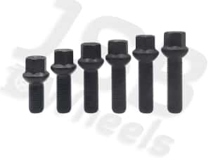 Prezoane negre noi jante aliaj M14x1.5 35 mm, VW, Seat, Skoda, Audi — miniatura 2