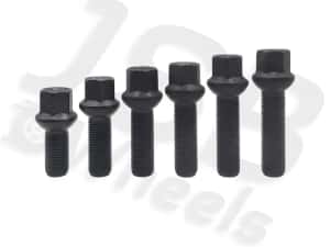 Prezoane negre noi jante aliaj M14x1.5 35 mm, VW, Seat, Skoda, Audi — miniatura 5