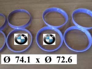 Inele de centrare BMW Originale 74,1 x 72,6 Made in Germany — miniatura 9