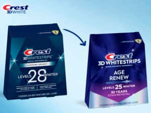 Crest 3D Whitestrips Benzi albire dinti SUPREME AGE RENEW 16% peroxid — miniatura 5