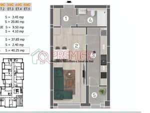 Garsonieră 40 mp | Bloc Nou 2024 | Gata de Mutare | Zona — miniatura 4