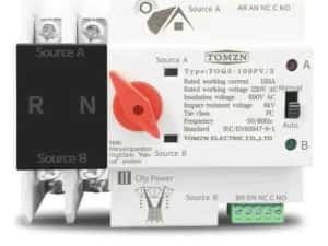 ATS 125A 2P panouri fotovoltaice, retea, generator, comutator automat — miniatura 9