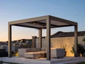 Pergola Bioclimatica Pavilion 3x3x2.4 m Premium Aluminiu Electrostatic — miniatura 3