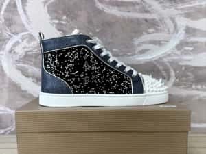 Christian Louboutin High White Blue