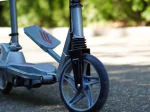 Trotineta Kinderauto Pegasus, cu pedale si scaun,  pliabila GREY — miniatura 2