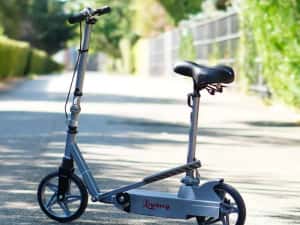 Trotineta Kinderauto Pegasus, cu pedale si scaun,  pliabila GREY — miniatura 5