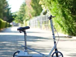 Trotineta Kinderauto Pegasus, cu pedale si scaun,  pliabila GREY — miniatura 9