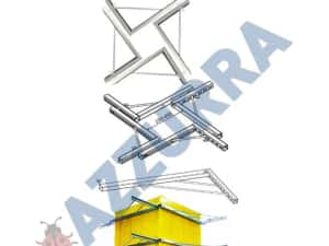 Spade PROFIL U CU CIOC ,MONTANTI cofraje zincati 50 100 150cm distanti — miniatura 9