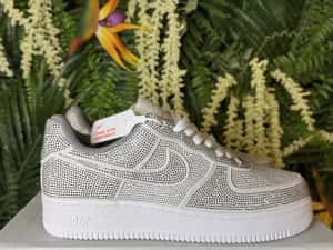 Nike Air Force 1 White Iced Out — miniatura 1