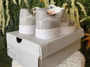 Nike Air Force 1 White Iced Out — miniatura 6
